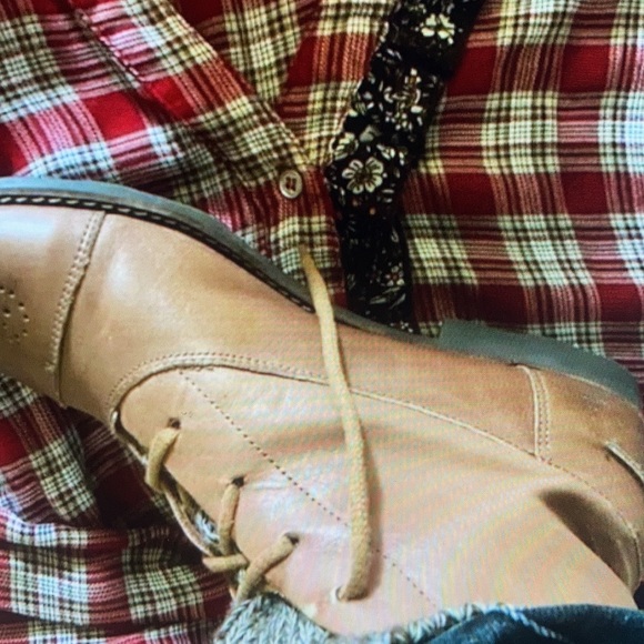 Vintage Esprit de Corp tan/ brown leather ankle booties - Picture 5 of 5